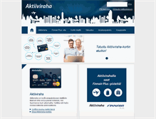 Tablet Screenshot of aktiiviraha.fi